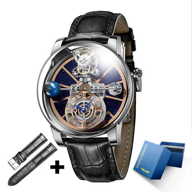 PINDU Upgraded Version Pindu Russian Roulette Celestial Series Quartz Watch Men's Astronomical Casino Las Vegas Men's Watch