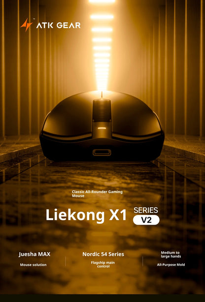 ATK X1 V2 Ultimate 2.0 Mouse Wireless Paw3950 Utrla 54g Lightweight 750ips 0.163ms Low Latency 650ips Gamer New Accessory Gifts