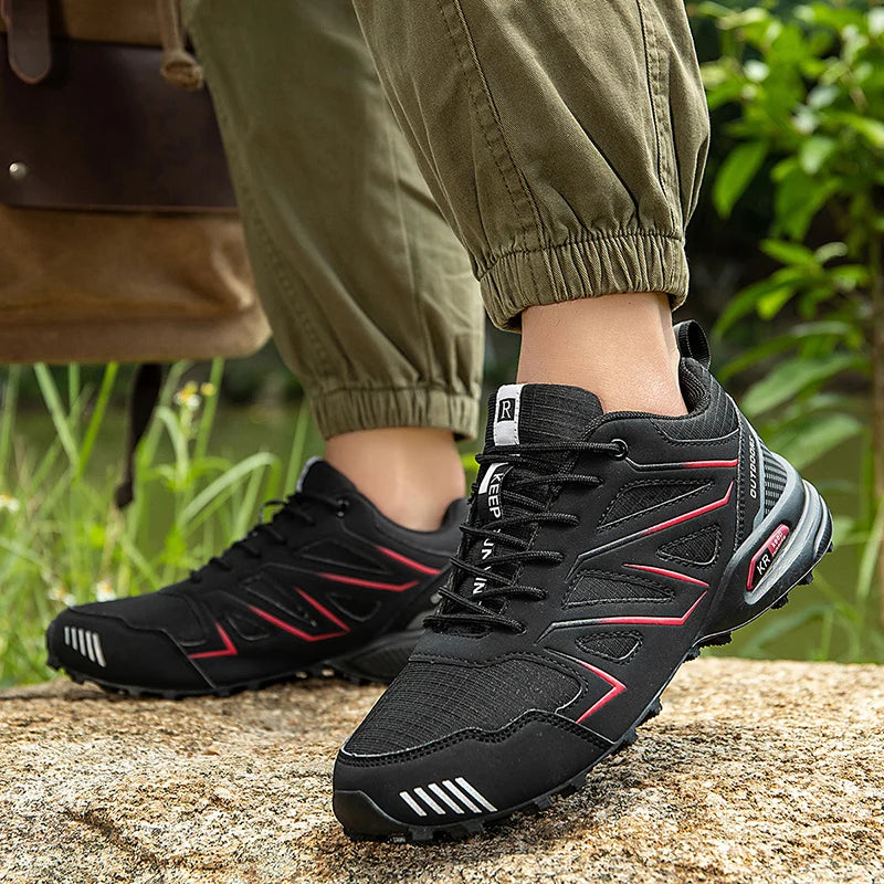 Men Waterproof Hiking Shoes Non-Slip Hunting Boots Outdoor Tactical Training Sports Shoes Men Walking Hiking Travel Shoes