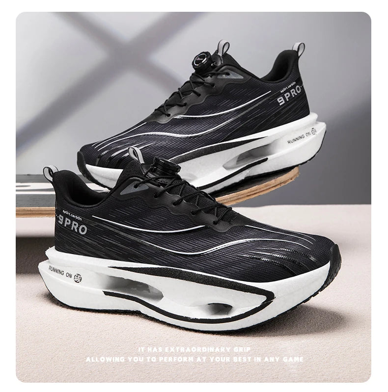 Running Shoes Carbon Board Speciality Marathon Men Sports Breathable Lightweight Women's Comfortable Athletic Nonskid Sneakers