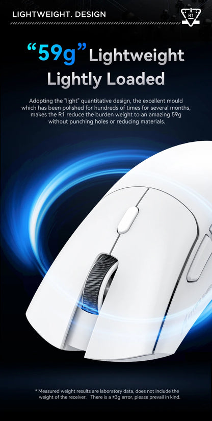 ATTACK SHARK R1 Bluetooth Mouse-Viral Mouse Reviewed by Influencers, Brand-direct authentic,PAW3311 sensor with 1K Hz for Gaming