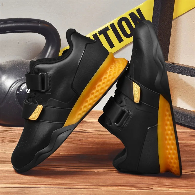 Weightlifting Shoes Professional  Men Women Powerlifting Squat Training Hard Sole Gym Shoes with Stable Heel Non Slip Design