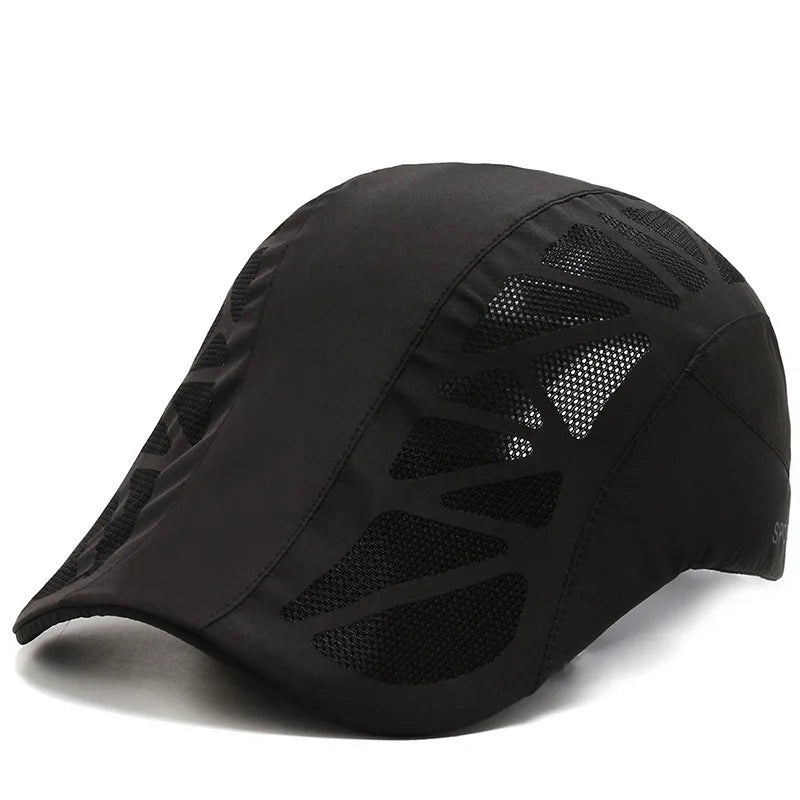Boné de basebol unissexo com letras impressas, de secagem rápida; chapéus de sol; bonés de malha respirável para atividades ao ar livre no verão; boinas; viseiras; chapéus de golfe