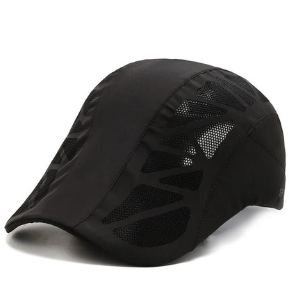 Boné de basebol unissexo com letras impressas, de secagem rápida; chapéus de sol; bonés de malha respirável para atividades ao ar livre no verão; boinas; viseiras; chapéus de golfe