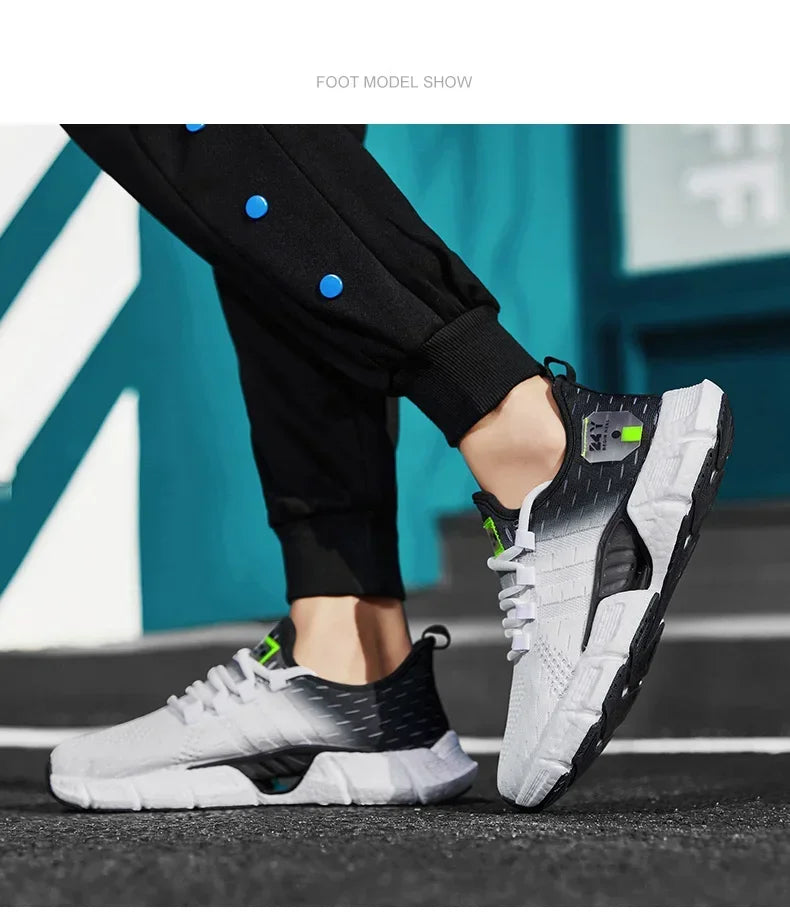 New Fashion Runnning Sport Shoes Men Sneakers Lightweight Breathable Mesh Comfortable Men's Casual Shoes Outdoor Jogging Zapatos
