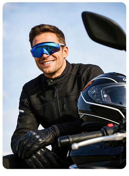 SCVCN Sonnenbrillen für Herren, Fahrradbrillen mit UV400-Gläsern, Fahrradbrillen für Rennrad und Mountainbike, Damen, Freizeit, Wandern