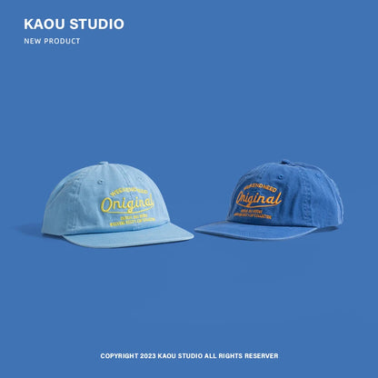 Baseball Cap Spring and Autumn Soft Top Embroidery Men and Women All-Matching Street Tide Brand Peaked Cap Wide Brim Sunshade