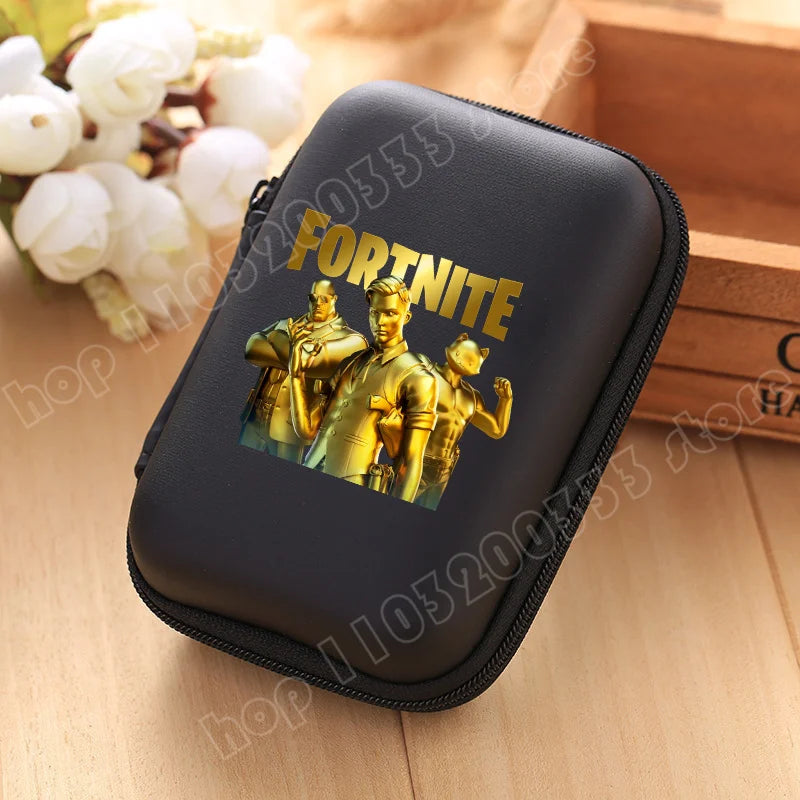 New Fortnite Storage Bag Multi-Function Data Cable Charger Organizer Travel Earphone Protective Pouch Children's Birthday Gift