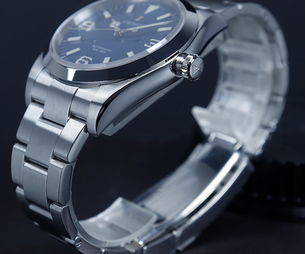 Cronos EX Diver Mechanical Men Watch 39mm Automatic PT5000 Sapphire Glass Bushed Bracelet Glide Clasp 10ATM  L6031