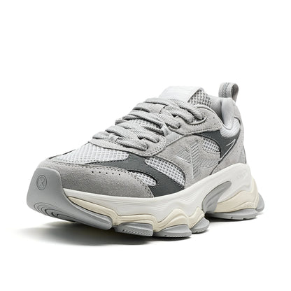 Xtep Chinoiserie Casual Shoes For Men 2025 Spring Vintage Thick Sole Fashion Sports Shoes Wear-Resistant  Sneakers 875119320001