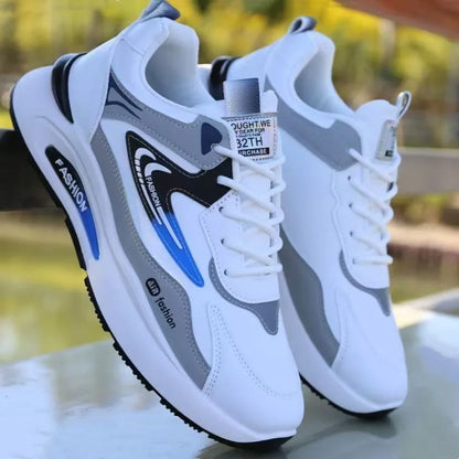 Chaussures pour hommes chaussures légères en cuir Pu chaussures décontractées 2025New baskets pour hommes mode hommes chaussures de Tennis respirant Sport chaussure de course