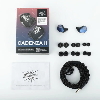 Linsoul Kiwi Ears Cadenza II IEM 10mm Titanium DD with KARS 2.0 Premium Construction Hifi Earphones with Detachable Cable System