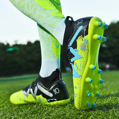 Botte de Football en salle, crampons de Futsal professionnels pour hommes, chaussures de Football pour adultes, durables, confortables, antidérapantes, baskets d'entraînement pour adolescents