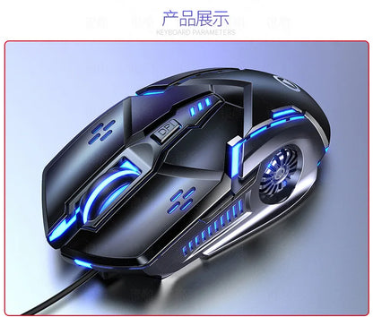 Laser Mouse for PC Gamer Gaming Mouse Ergonomic Mice with LED Backlit USB Mice for Computer Gamer Girl Mouse for Laptop