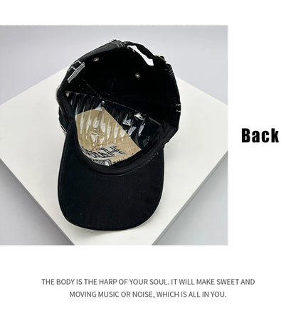 Bonés de basebol vintage coreanos lavados para homem e mulher, em algodão, com fecho snapback, bordado, design novo e versátil, letras bordadas, estilo casual desgastado