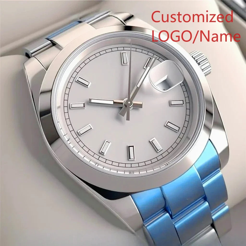 A989 Store Customized Watch Men's WomenAutomatic Mechanical Watch 36mm 40mm 904L Stainless Steel Black Blue