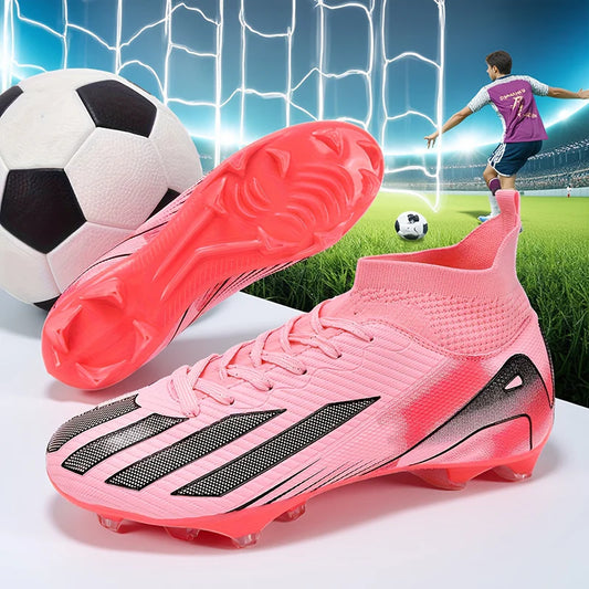 New Men Soccer Shoes Adult Non-Slip Football Boots Cleats Boys Ultralight Sport Sport Outdoor Comfortable Training Match Grass