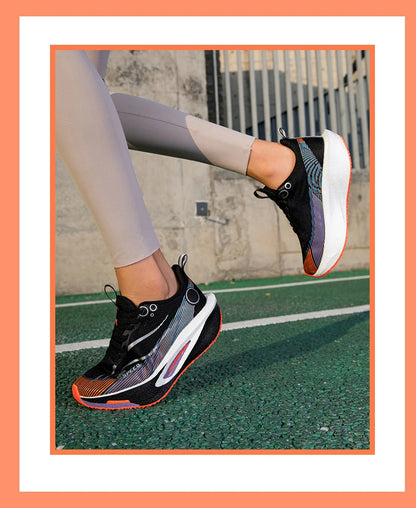 Men Carbon Board Running Shoes Marathon Long-Distance Running Sports Shoes Support Stable Casual Women Breathable Running Shoes