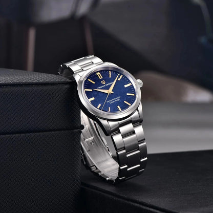Orologio da uomo PAGANI DESIGN 40 mm, movimento al quarzo giapponese TMI VH31, stile lusso/business, vetro zaffiro, acciaio inossidabile 316L, impermeabile fino a 100 m