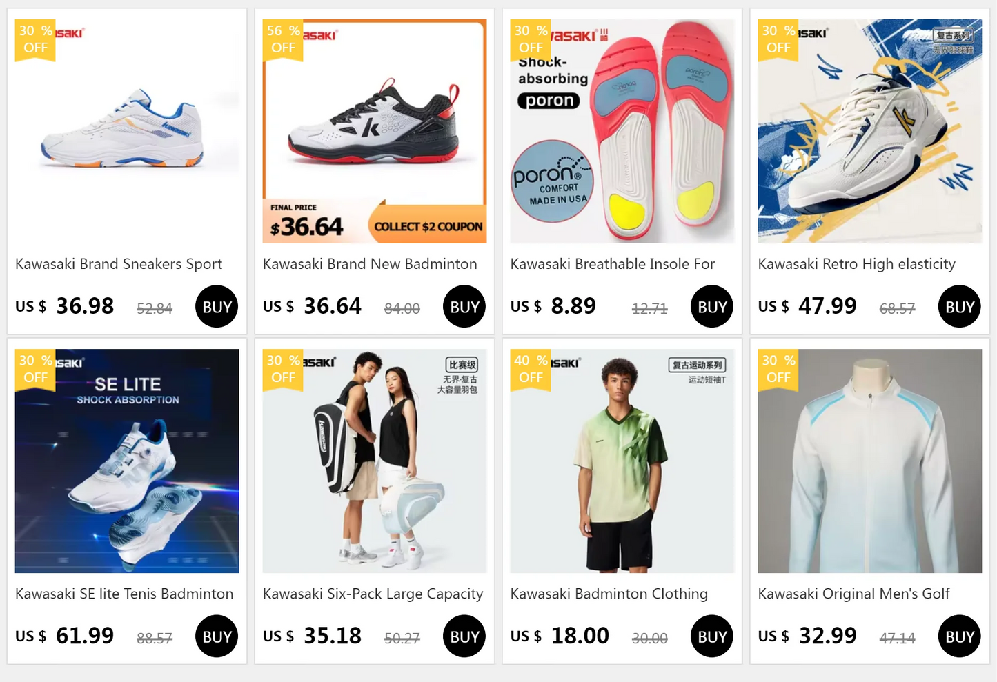 Kawasaki King Series 2.0 profesionalne badminton cipele za muškarce i žene, sportske protiv uvrtanja, originalne muške tenisice za tenis A3311
