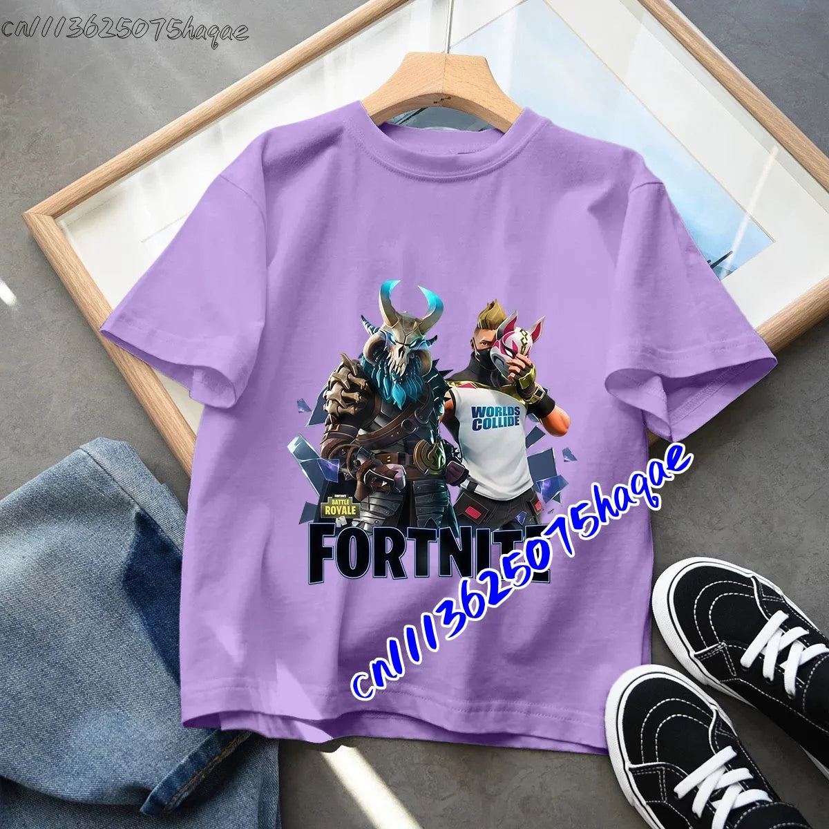 Fortnites Children T-shirts Game Cartoon Printed Figures Fortress Night Tees Game Short Sleeves Tops Summer Boys Girls Clothes