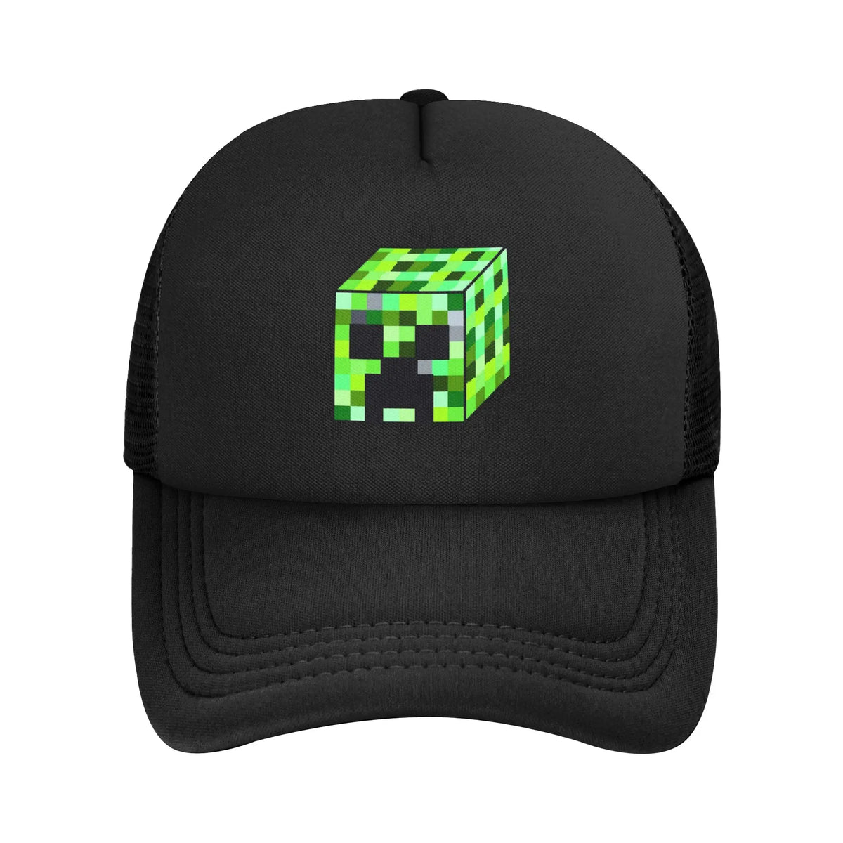 Kapa za odrasle Creepers z velikim čelom, v slogu videoigric, v stilu Trucker, mrežasta bejzbolska kapa, poliestrska kapa, sončna kapa, nastavljiva dirkaška kapa, poletna