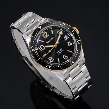 SEESTERN Diver Men Watch Automatic Mechanical Wristwatches NH35 Movement Ceramic Bezel 20Bar Waterproof Sapphire Luminou S434-2