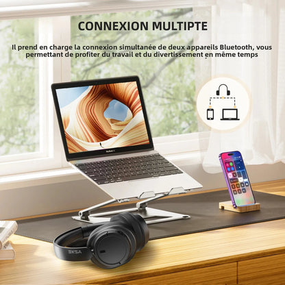 Oneodio EKSA V16 Wireless Headphones Bluetooth 5.3 Over Ear Headset With Mic Bass/Pop Mode Hi-Res HiFi Wired Headphones 90H APP