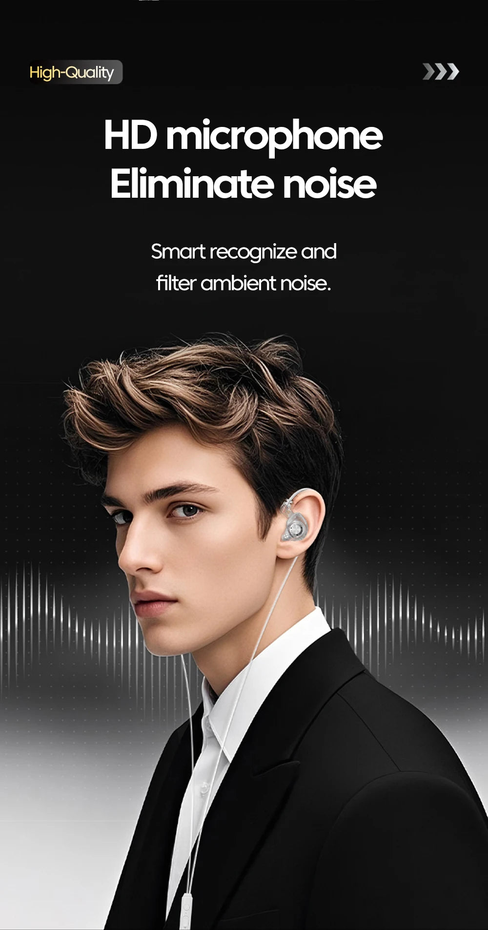 Original 15D Super Bass In Ear Headphone With Mic 3.5mm AUX/Type-C Digital Chip Headset For iPhone 17 Huawei Xiaomi Android