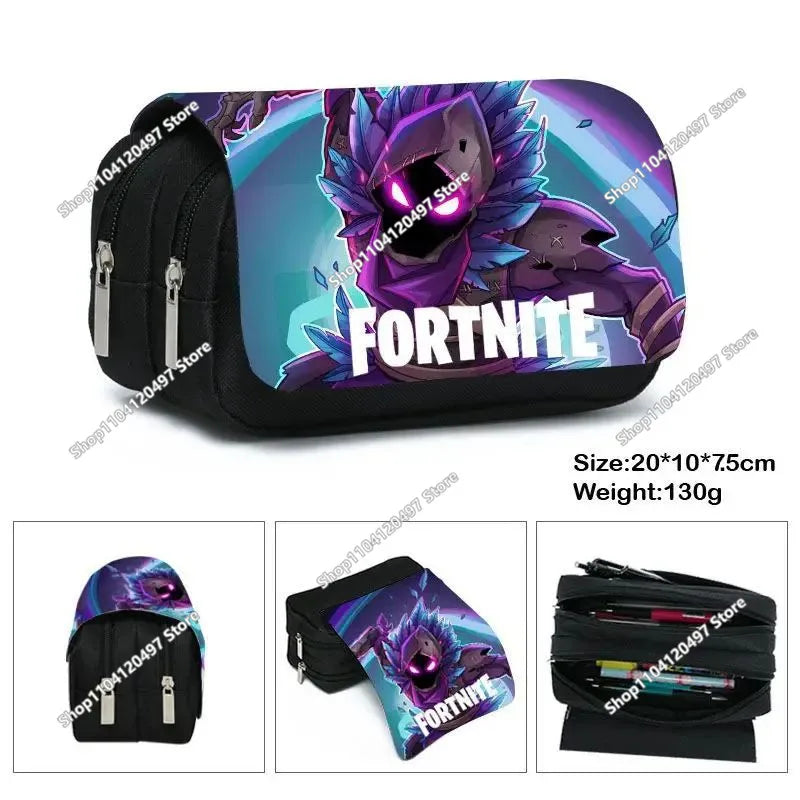 Victory Royale ученически несесер за момчета и момичета, Fortnite, голям капацитет, Peely, Llama Hero, детска кутия за химикалки, чанти за деца и тийнейджъри