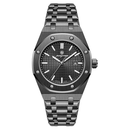 Montre à quartz carrée de luxe PAAZOMU pour homme, étanche, avec date luminescente, montre pour homme en acier inoxydable, montres d'affaires pour homme