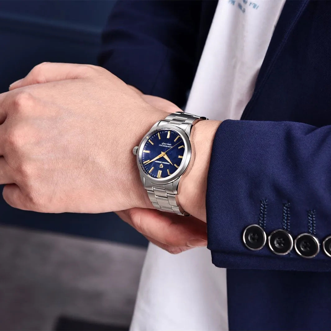 Orologio da uomo PAGANI DESIGN 40 mm, movimento al quarzo giapponese TMI VH31, stile lusso/business, vetro zaffiro, acciaio inossidabile 316L, impermeabile fino a 100 m