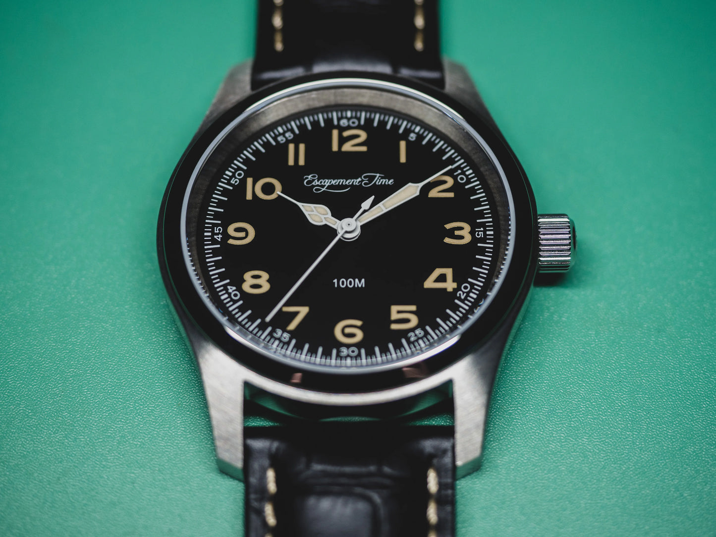 【Escapement Time】VH31 Quartz Movement Watch 38mm Sapphire Waterproof 100M Super luminous