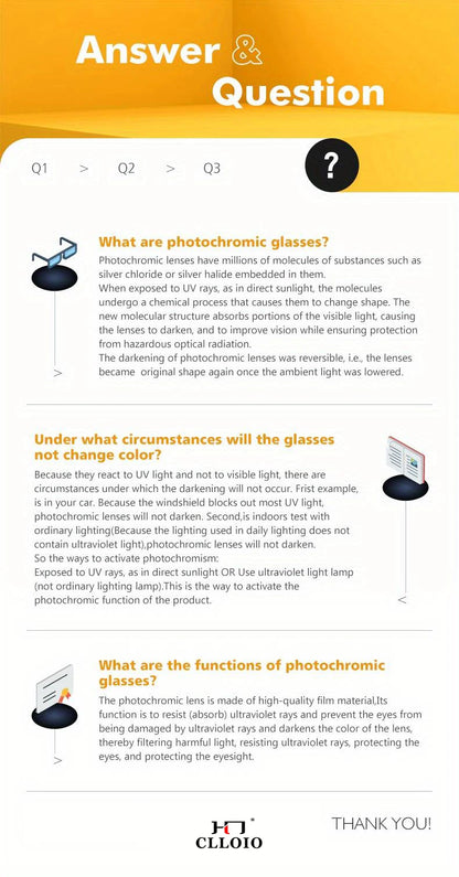 CLLOIO New Fashion Aluminum Photochromic Sunglasses Men Women Polarized Sun Glasses Chameleon Anti-glare Driving Oculos de sol