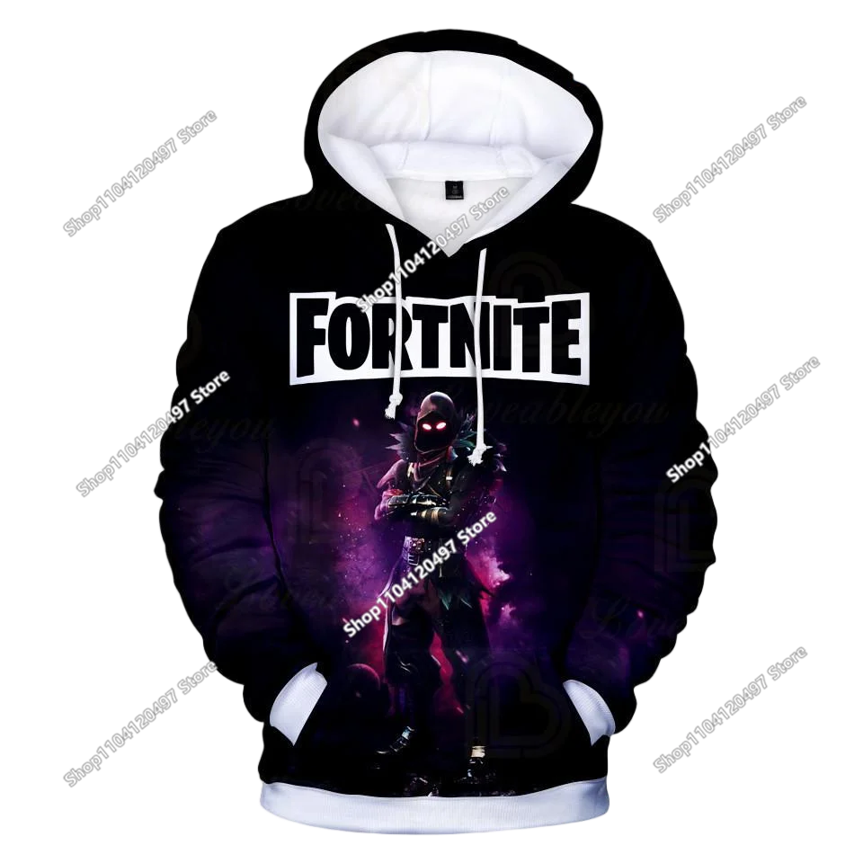 Fortnite Casual Pullover Hooded Sweatshirt Clothes Girls From 2 To 14 Years Children's Clothing Battle Royale Pullover Hoodies