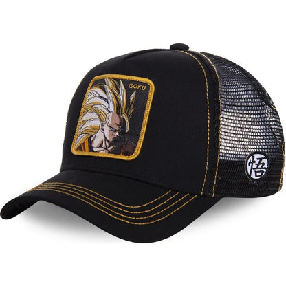 High Quality Dragon Ball Z Styles Anime Son Goku Cotton New Baseball Cap Men Women Hip Hop Dad Adjustable Mesh Hat Trucker Hat