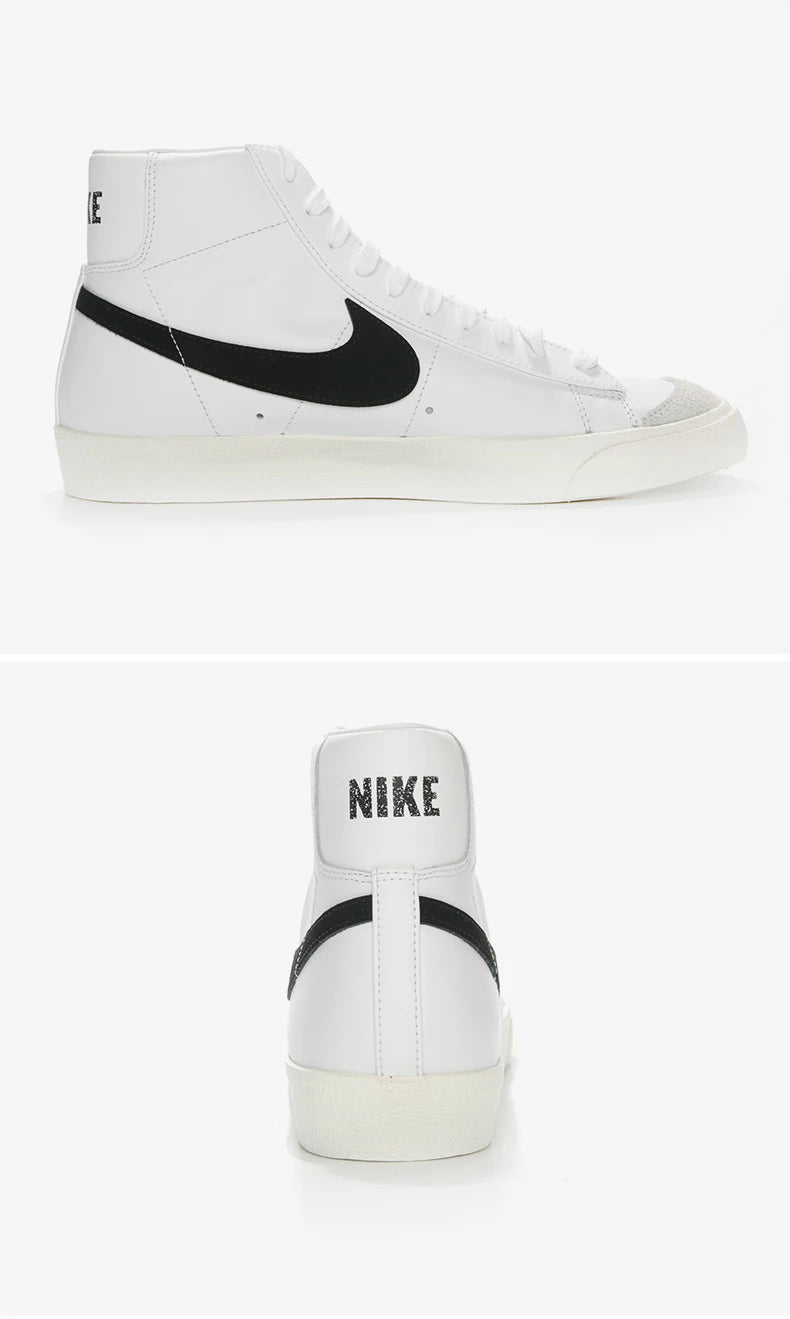 Nike Official Authentic BLAZER MID '77 Men's and Women's Casual Comfortable Sneakers BQ6806-100