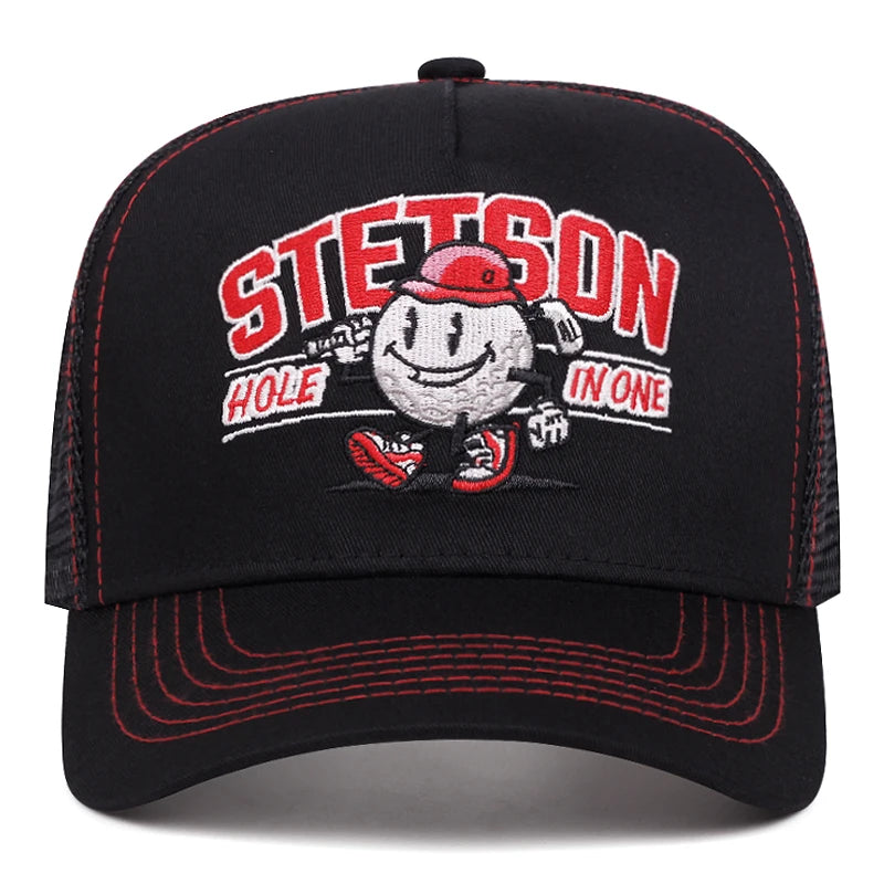 2025 Creative New Baseball Hat STETSON Snowman Truck Hat Men's Street Hip Hop Hat Women's Outdoor Leisure Sunshade Hat Mesh Hat