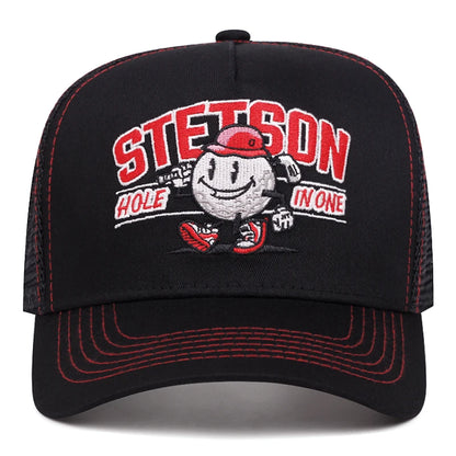 2025 Creative New Baseball Hat STETSON Snowman Truck Hat Men's Street Hip Hop Hat Women's Outdoor Leisure Sunshade Hat Mesh Hat