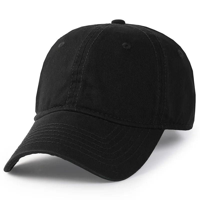 Baseball kapa Big Head Plus Size iz 100 % bombaža, primerna za moške in ženske, nastavljiva kapa »Dad Hat«, velikost 58–60 cm, 61–65 cm