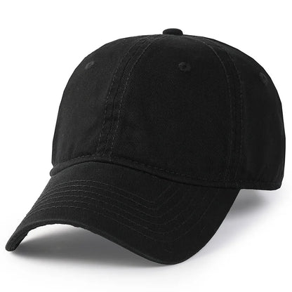 Baseball kapa Big Head Plus Size iz 100 % bombaža, primerna za moške in ženske, nastavljiva kapa »Dad Hat«, velikost 58–60 cm, 61–65 cm