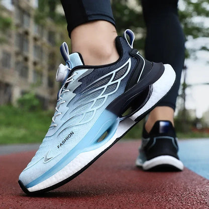 Hommes boucle rotative chaussures de course femmes réfléchissant en plein air Jogging baskets INS gros sport Zapatillas anti-dérapant chaussures unisexes