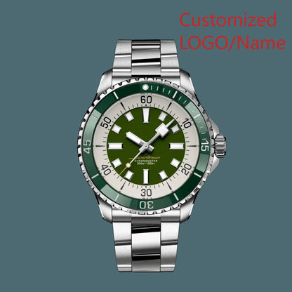 A11 Store Customized Watch Super ocean Mens Automatic Mechanical Watch Stainless Steel  Black Blue Ceramic Bezel 44mm