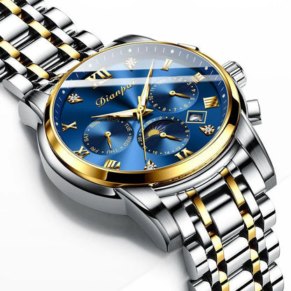 Orologio meccanico automatico da uomo Dianpai – Modello di lusso, impermeabile, multifunzione, dotato di display luminescente, dal design alla moda.