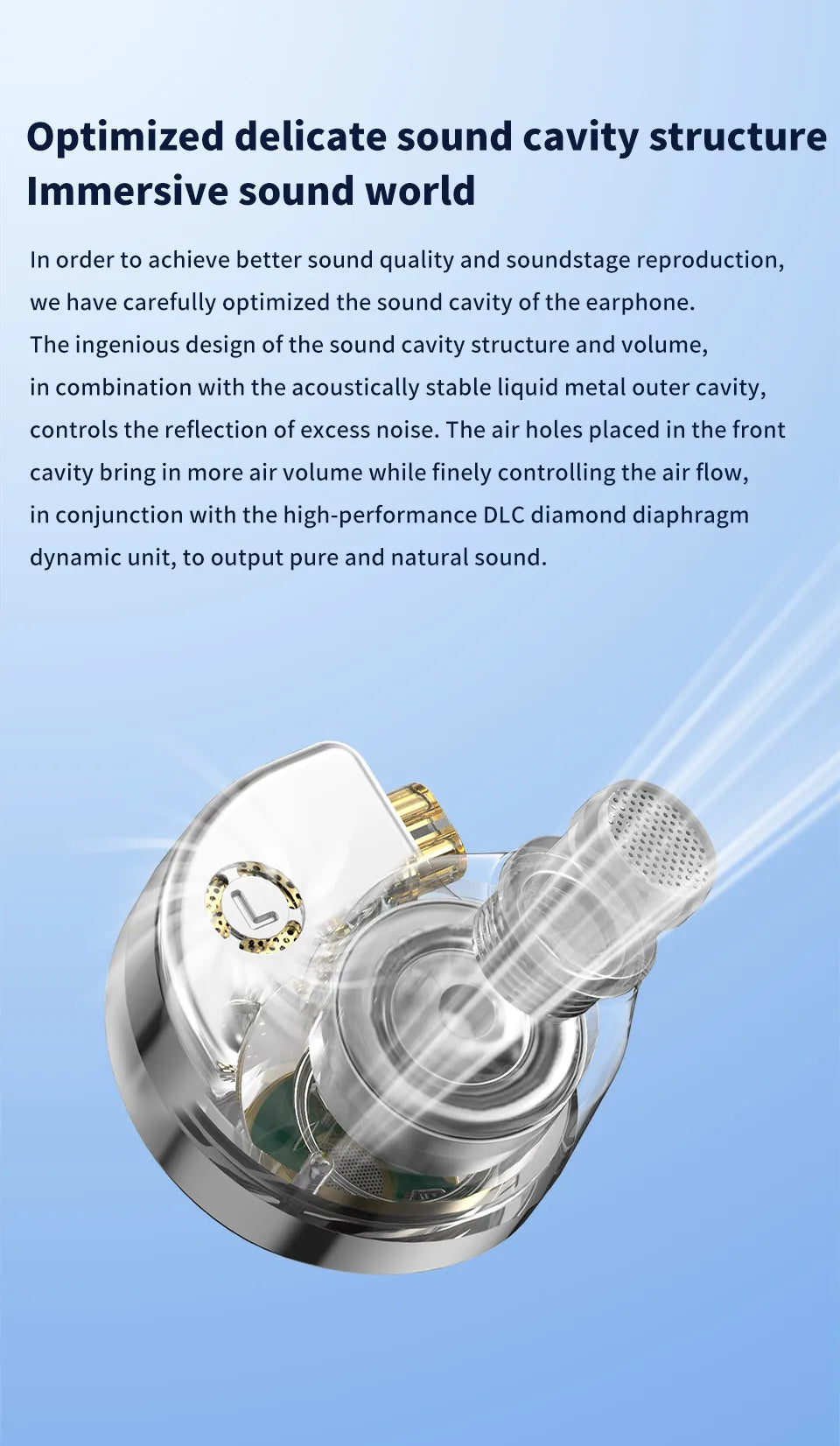 TRN Conch Lucky Bag In-Ear Monitors – DLC Diamond Dynamic HiFi Wired Earphones with Tuning Nozzle Filters for Xiaomi