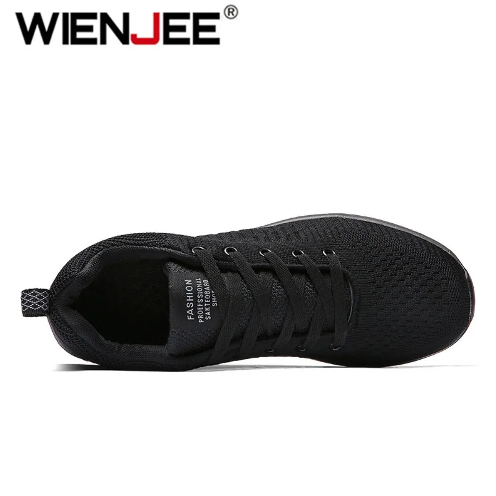 Męskie dzianinowe buty do biegania i chodzenia, casualowe sneakersy, oddychające sportowe buty do biegania, treningu i na siłownię, lekkie buty outdoorowe dla kobiet, rozmiary 38-47