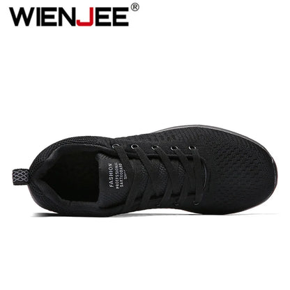 Męskie dzianinowe buty do biegania i chodzenia, casualowe sneakersy, oddychające sportowe buty do biegania, treningu i na siłownię, lekkie buty outdoorowe dla kobiet, rozmiary 38-47