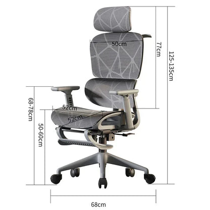 Electronic Gaming Computer Chair Adjustable Ergonomic Seat Back Support, Free Delivery Sedia Office Chair Wheelchair Furniture