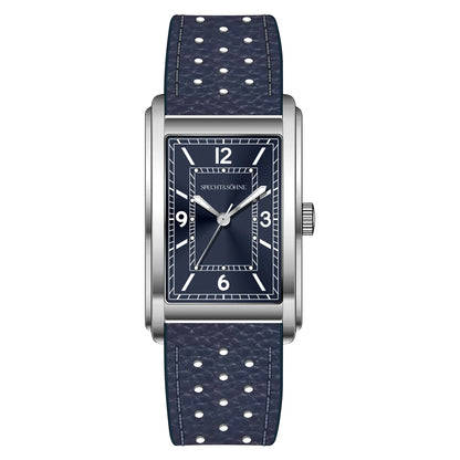 Specht & Söhne New fashion 28MM Square Watch For Men VH31 Movt Sports Watches Blue Stainless Steel Sapphire Crystal Waterproof