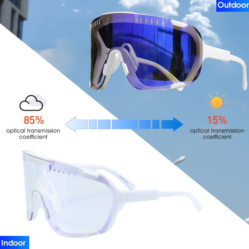 Gafas de sol fotocromáticas DEVOURS originales para ciclismo, para hombre y mujer, deportivas, para bicicleta de montaña, MTB, gafas que cambian de color